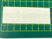 old school bmx decals stickers fusion seat post white on clear
