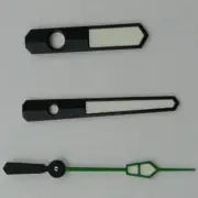 Green Lume Watch Hands 12.5mm with Black and Green Trim for NH35 NH36 7S26 7S36