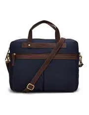 [Aquila] Cruiser Canvas Briefcase in Navy