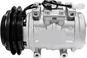 10P15C AC Air Conditioning Compressor Compatible For Toyota Land Cruiser HJ61 1988 24V OEM 88320-60191 / DENSO 047200-4810/047200-6480(Red)