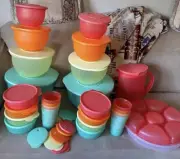 NEW Tupperware Impressions Classic Bowl Set of 34 Piece HUGE SET Please See Pics