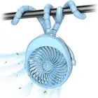 Misting Stroller Fan,2600Mah Battery Powered Flexible Tripod Clip on Fan for ...