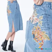 在飛比找蝦皮商城優惠-BLUE WAY 日本藍-立體繡花開牛仔半身裙-女款
