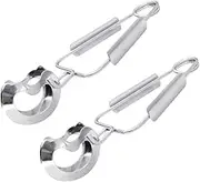 Cabilock Ergonomic Snail Tongs Stainless Steel Seafood Tongs Spring Mechanism Serving Clips for Kitchen