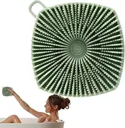 Square Body Brush,Soft Silicone Square Body Washing Brush - Non-slip Household Back Scrubber, Multifunctional Skin Care Supplies For Home And Travel