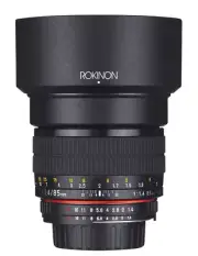 Rokinon AE85M-N 85mm F1.4 Aspherical Fixed Lens for Nikon-AE