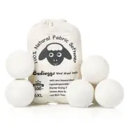Wool Dryer Balls Organic XL 6Pack 100% New Zealand Chemical Free Fabric Softener