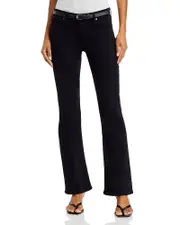 Ag Angel Low Rise Bootcut Jeans in Super Black