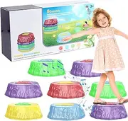 Light Up Stepping Stones for Kids - Music and Sensory Balance Stones for Toddlers 3-5 (8pcs)