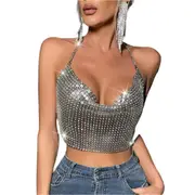 Ebony Sequins Sling Top