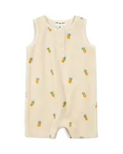 Miles The Label Boys' Pineapple Print Terry Cloth Romper - Baby