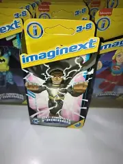 Imaginext DC Super Friends Black Adam Figure light-up bat-tech batcave
