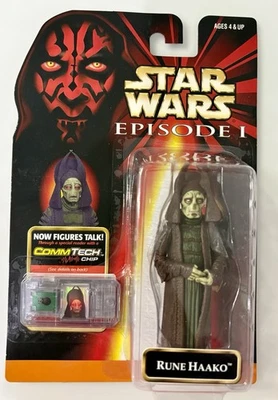 Star Wars Episode I Rune Haako Action Figure with CommTech Chip
