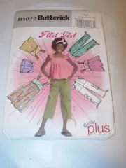 GIRLS TEEN UNCUT BUTTERICK B5022 SEWING Pattern TOP DRESS SHORTS PANTS SIZE 7-14