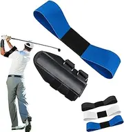 Golf Wrist Correction Trainer & Arm Band Set, Golf Swing Band, Sync Arms and Body, Wrists Corrections Trainers, Correct Gesture Practice Aid for Pros and Beginners (Blue)