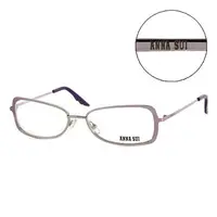 在飛比找PChome24h購物優惠-Anna Sui 日本安娜蘇 時尚經典漸層造型平光眼鏡(紫)