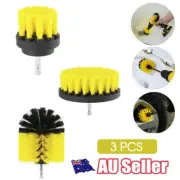 Scrubber Grout Power Cleaning Drill Brush Tub Cleaner Combo Tool Kit Yellow AU