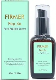 Firmer Pure Peptide Anti-aging Serum Boosts Collagen Elastin, Reduces Fine Lines & Wrinkles, Youthful Appearance Skin Tightening, Firming, Hydrating & UV Repair Face & Neck serum for Men & Women-50 ML