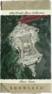 1993 Hallmark Keepsake Ornament Showcase Old-World Silver Collection SilverSanta