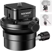 Adjustable Aluminum Tripod Leveling Base with Quick Release for DSLR Cameras