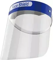 2 Pack Clear Full Face Shield Reusable Washable Face Mask Protection AZM