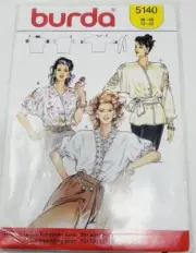 Burda 5140 Misses Blouses sz 12-22 sewing pattern