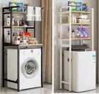 Metal Top / Front Load Over Washing Machine Rack Storage Shelf Organizer Stand