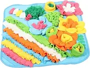 MINAOLULUS Pet Slow Food Mat Pet Training Sniff Pad Dog Mat Pet Interactive Mat Large Dog Snuffle Mat Pet Feeder Interactive Feeding Mat Pet Play Mat Cat Puzzle Blue Polar Fleece