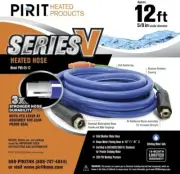 Pirit PWL-05-12 Series V 12' Foot Thermostat Controlled Food Grade Heated Hose