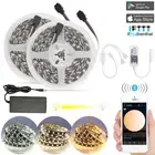 10m Bluetooth APP LED Strip Lights 5025 SMD CCT Warm White Cool White 60LEDs/m