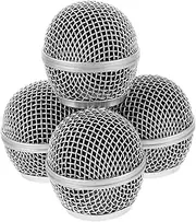 GREENADSCAPE 4pcs Mic Head Replacement Durable Foam Filter Grille for Wireless Microphones Easy to Replace Design for Professional Audio Use Sleek Finish
