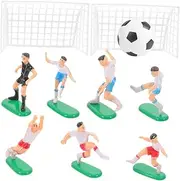 JECOMPRIS 1 Set Soccer Cake Decoration of Miniature Soccer Field Decor with Toppers for Cakes and Cupcakes