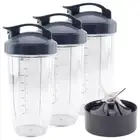 3 Pack 32 oz Cups, To Go Lid & Extractor Blade for NutriBullet Lean NB-203 1200W