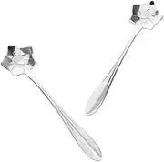 PAMINGONO 2Pcs Multipurpose Spoon Elegant Coffee Dessert and Porridge Spoons with Long Handle for for Use