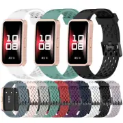Hole Model Watch Strap Breathable Silicone Strap for Huawei Band 8/8 NFC/9/9 NFC