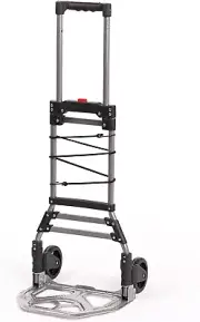 -Colapsa Cart Foldable Hand Truck Dolly - 5" Rubber Wheels Personal Dolly Cart -