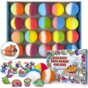 20PCS Bath Bombs for Kids with Dinosaur Suction Toys Inside, Natural Organic ...