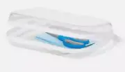 New TARGET HARD SIDED ZIPPER PENCIL CASE CLEAR! BY UP & UP. SOLD OUT Everywhere