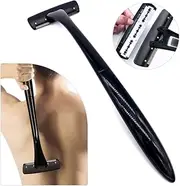 Beezo Long Handle Body Hair Shaver for Men and Women - Back Razor Groomer for Full Body Hair Removal and Trimming