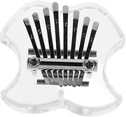 HAMPPLIES 8 Flute Instrument Finger Thumb Piano Musical Accessories Crystal Finger Piano Finger Instrument Thumb Piano for Thumb Harp Beginner Acrylic Transparent