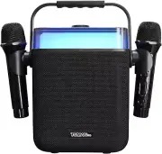 Karaoke Machine with 2 Wireless Microphones 4800Mah Portable Microphone Speaker