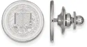 14K White Gold University of California Berkeley Crest Lapel Pin by LogoArt
