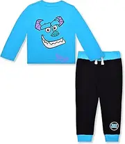 [Disney] ’s Monsters Inc. Jogger Set for Boys, Long Sleeve Shirt and Sports Pants