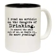 Read An Article On The Dangers Of Drinking Mug Cup