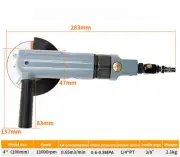 4-inch BM-M4 Industrial Pneumatic Angle Grinder Air Sanding Polishing machine Y，