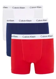 Calvin Klein Stretch-cotton Trunks - set of Three - Red - S S