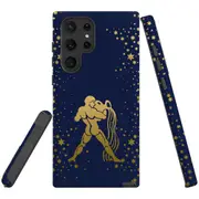 For Samsung Galaxy S22 Ultra Case, Armour Cover, Aquarius Drawing