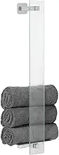 tesa Estetic 40458 Guest Towel Holder with Adhesive Solution Elegant Design Stainless Steel Look Guaranteed Rust-Proof Silver