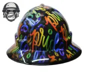 Custom Hydrographic Safety Hard Hat PRIDE PRO CHOICE WIDE BRIM