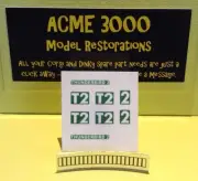 Gerry Anderson Thunderbird 2 Dinky 101 Replacement Repro Full Sticker Set